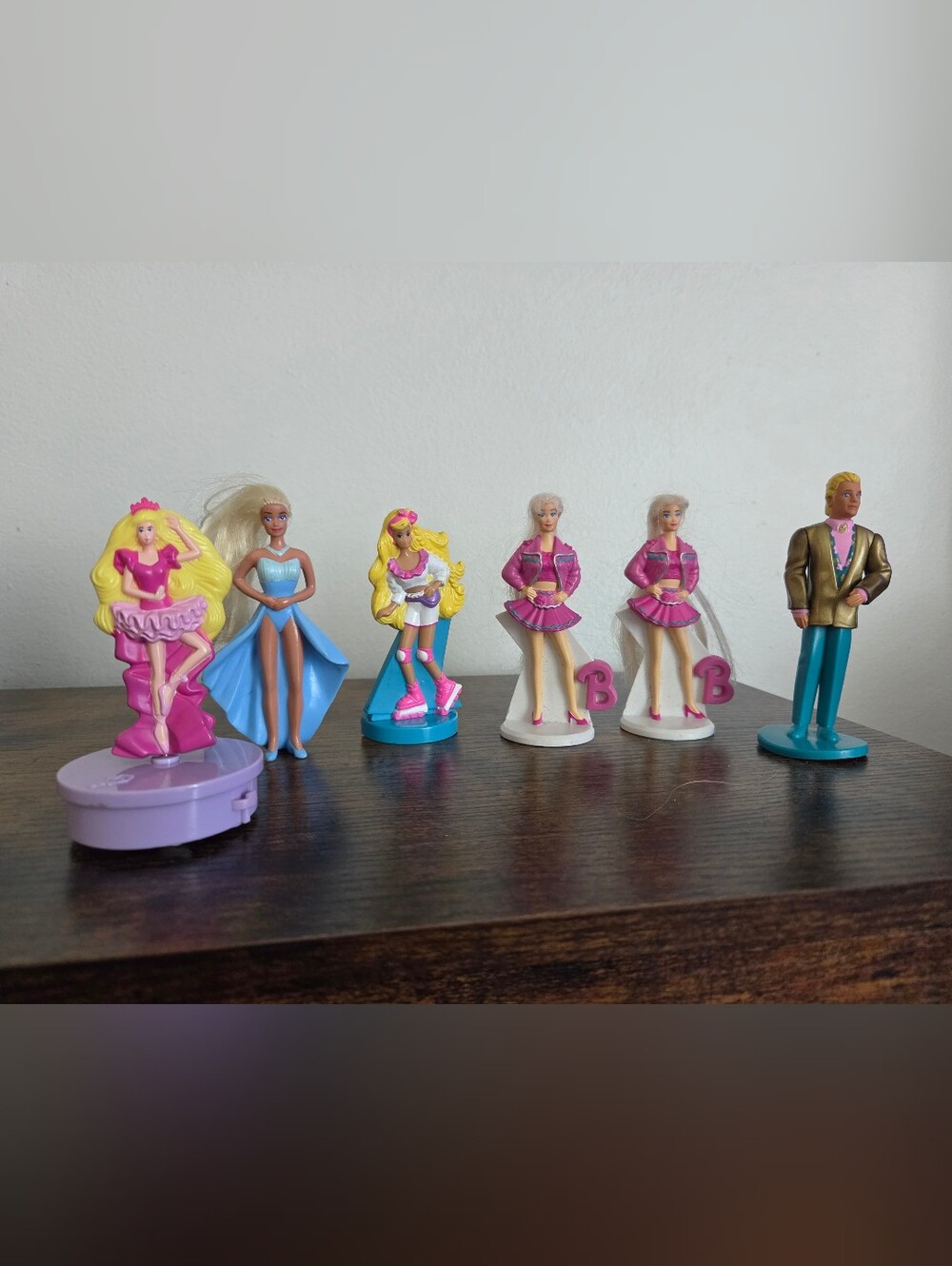 Vintage 90s Barbie Mcdonalds Figure Toy Lot Of 6